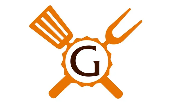 Logo Restaurant Lettre G — Image vectorielle