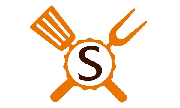 Логотип Ресторан Письмо S — стоковый вектор