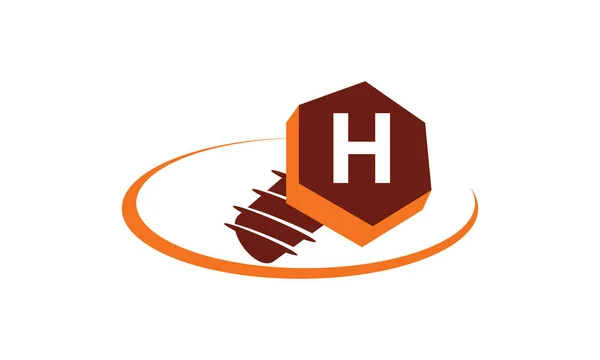 Industrial Solutions Initial H — Wektor stockowy