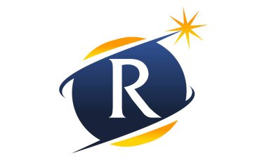 Modern Logo Çözüm harf R