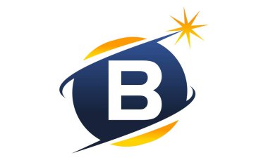 Modern Logo Çözüm harf B