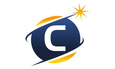 Modern Logo Çözüm harf C
