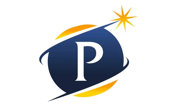 Logotipo moderno Solución Letra P — Archivo Imágenes Vectoriales