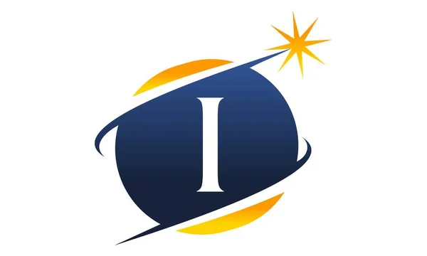 Řešení moderní Logo písmeno I — Stockový vektor