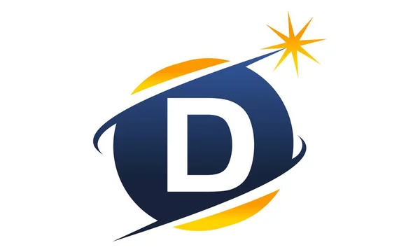 Logotipo moderno Solução Carta D — Vetor de Stock