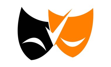 Tiyatro maskeleri komedi Drama