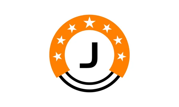 Star Union Initiale J — Image vectorielle