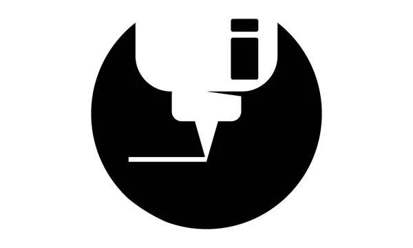 数控机械工具徽标 — 图库矢量图片