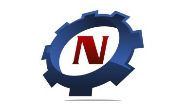 Dişli çözüm Logo harf N