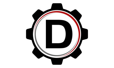 Dişli çözüm Logo D harfi