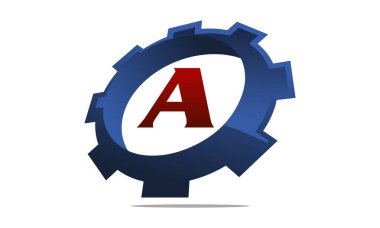 Dişli çözüm Logo harf A