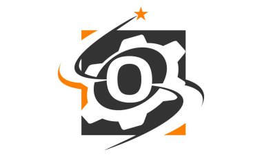 Dişli çözüm Logo harf O