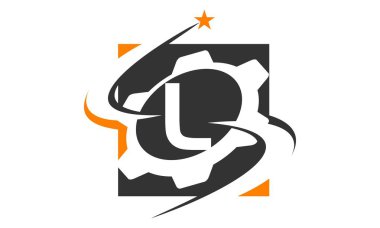 Dişli çözüm Logo harf L