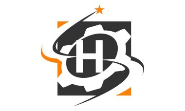 Dişli çözüm Logo harf H