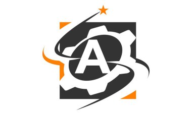 Dişli çözüm Logo harf A