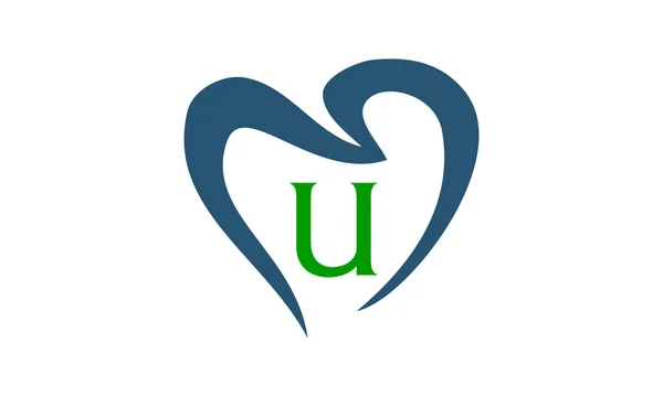 Υγιεινή και Οδοντική φροντίδα γράμμα U — Διανυσματικό Αρχείο
