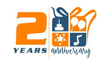 2 yıl hediye kutusu şerit yıldönümü 