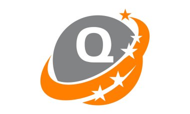 Modern Logo Çözüm harf Q