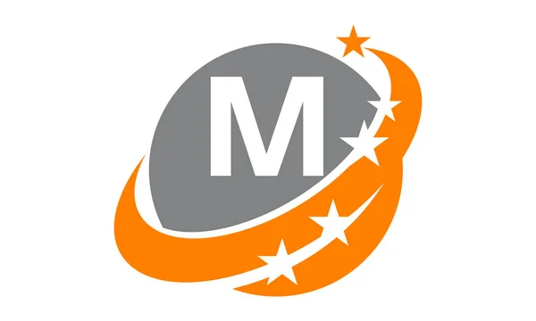 Modern logót megoldás levél M — Stock Vector