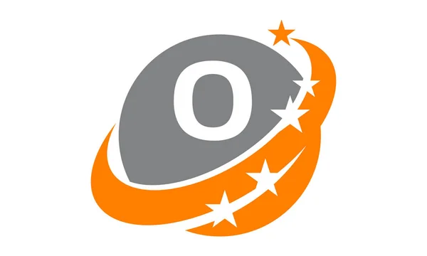 Modern logót megoldás O betű — Stock Vector