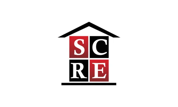 Immobilier initial SCRE — Image vectorielle