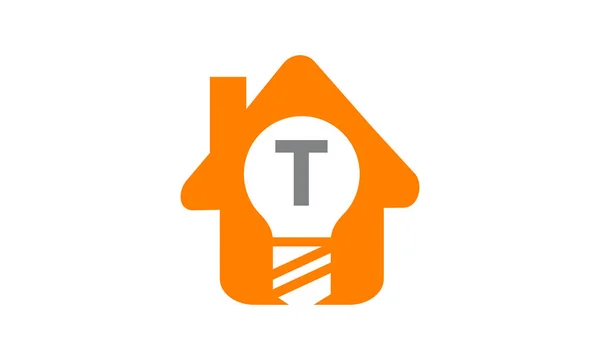Smart Home Initiale T — Image vectorielle