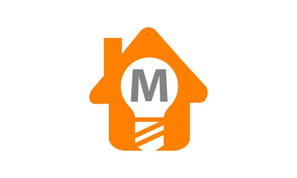 Smart Home Initial m — Stockvektor