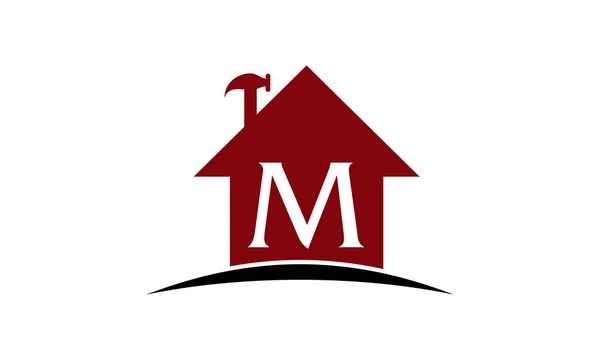 Soluzione immobiliare Initial M — Vettoriale Stock