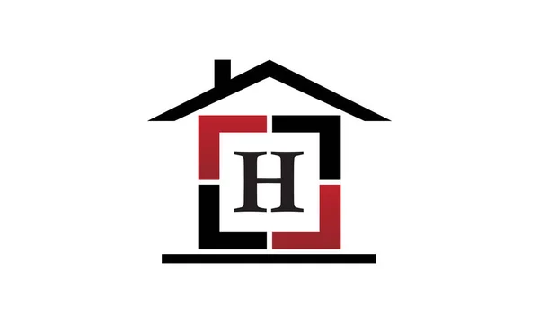 Immobilier Initiale H — Image vectorielle