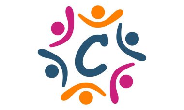 Dostluk takım çalışması ebeveynlik harf C