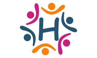 Dostluk takım çalışması ebeveynlik harf H