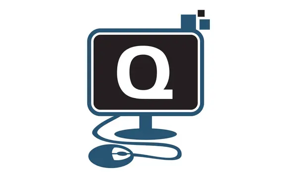 Digital Technology Initial Q — Stock Vector