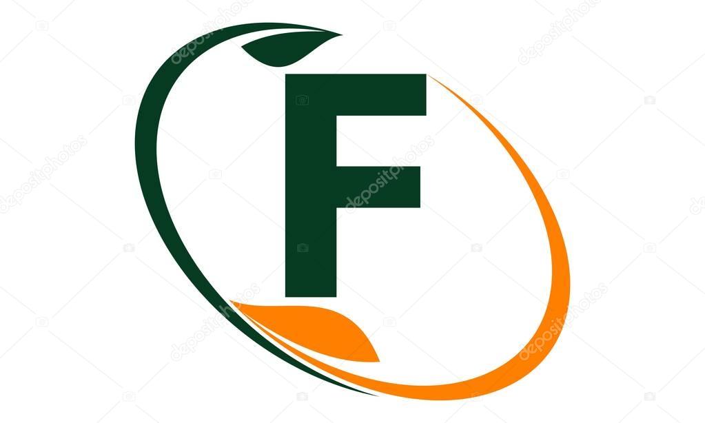 Swoosh Leaf Initial F