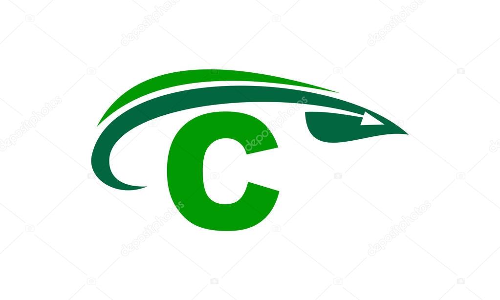 Swoosh Leaf Initial C
