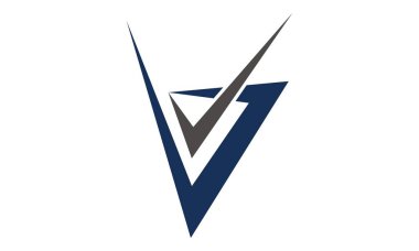 Modern Logo çözüm B harfi V