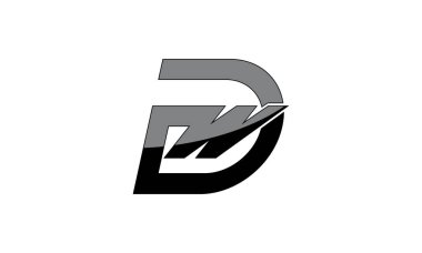 Modern Logo çözüm mektup Dw 