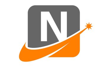 Modern Logo Çözüm harf N