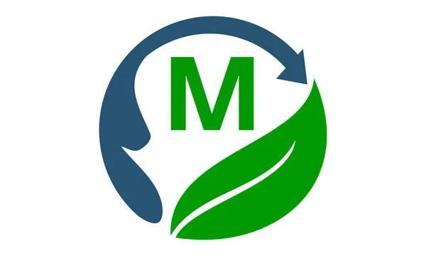 Health Life Center Initial M — Vector de stoc