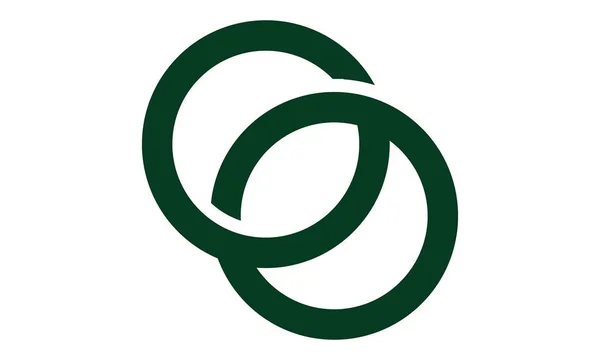 Современное письмо с логотипом G O — стоковый вектор