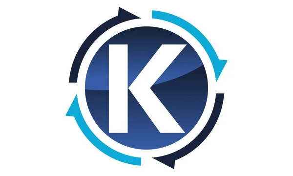过程策划中心字母 K — 图库矢量图片
