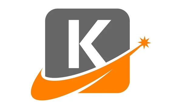 现代标志解决方案字母 K — 图库矢量图片