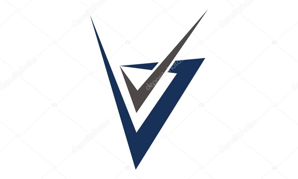 Modern Logo Solution Letter B V
