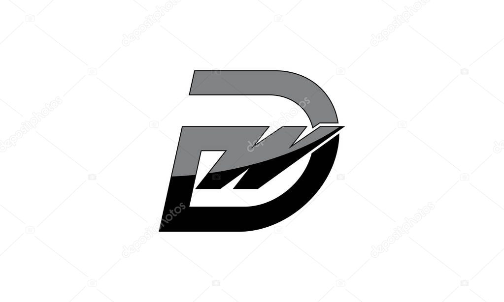 Modern Logo Solution Letter DW