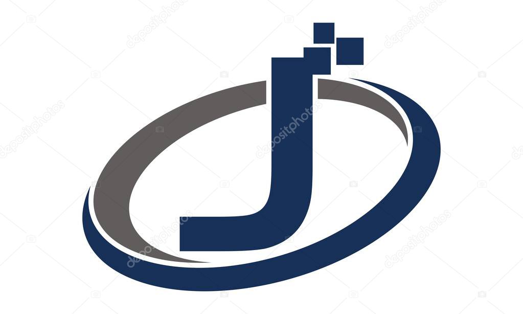 Technology Motion Synergy Letter J