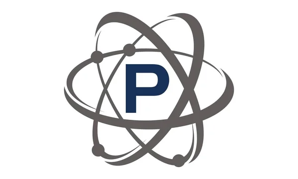 Technologia Atom początkowe P — Wektor stockowy