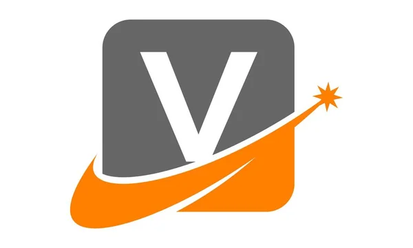 Modern Logo Çözüm harf V — Stok Vektör