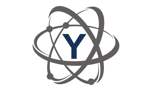 Atom τεχνολογία επιστήμη Αρχική Y — Διανυσματικό Αρχείο