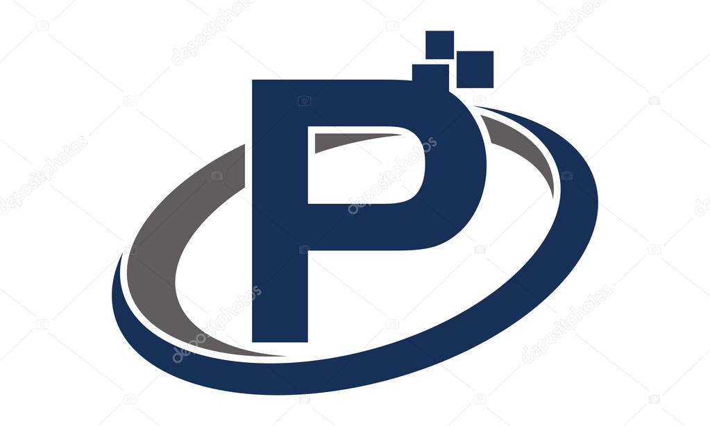 Technology Motion Synergy Letter P