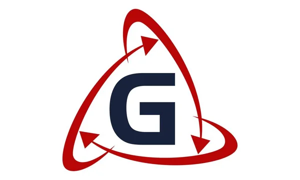 Online Marketing Biznes dystrybucji technologii litera G — Wektor stockowy