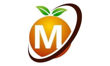 Turuncu meyve harf M